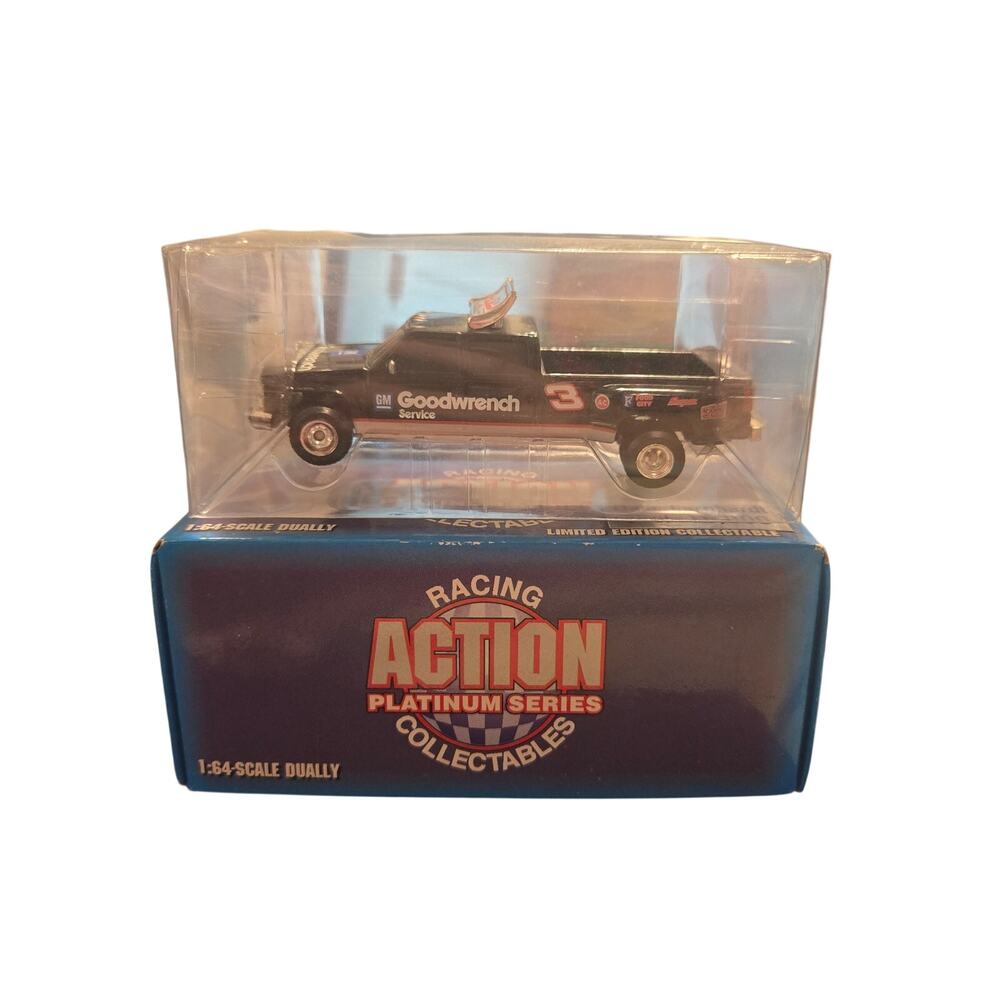 Dale Earnhardt Sr. #3 GM Goodwrench 1:64 Scale Dually Truck Action Platinum